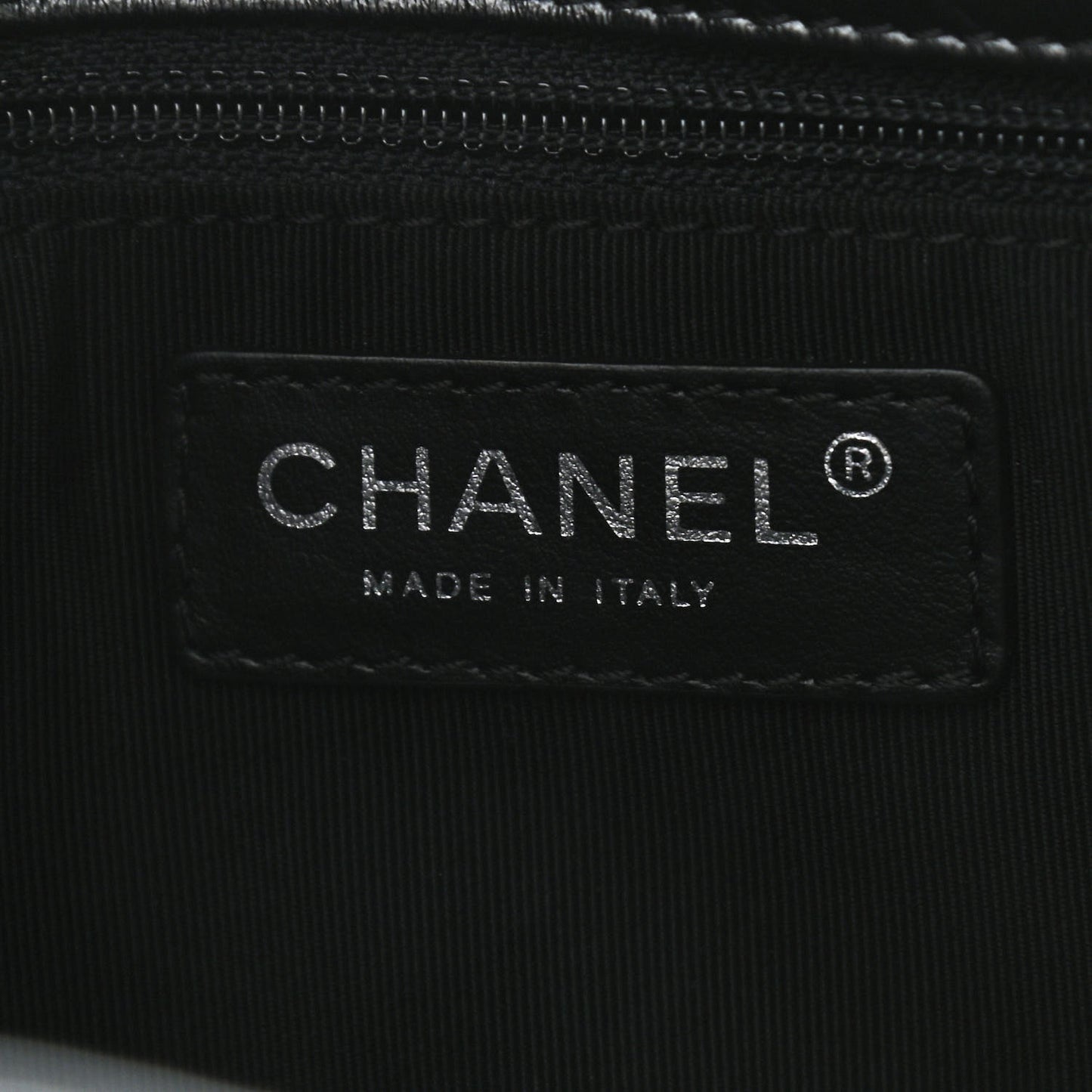 Metallic Crackled Calfskin Quilted Medium Big Bang Hobo Black