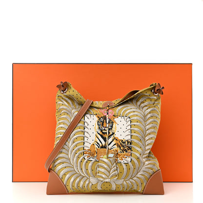 Hermes Silk Barenia Tiger Royal Silky City 33 Bag 14 of 14