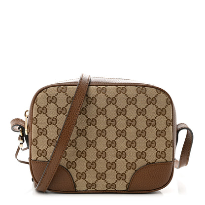 Gucci Monogram Mini Bree Messenger Bag Beige Tabacco 1 of 10