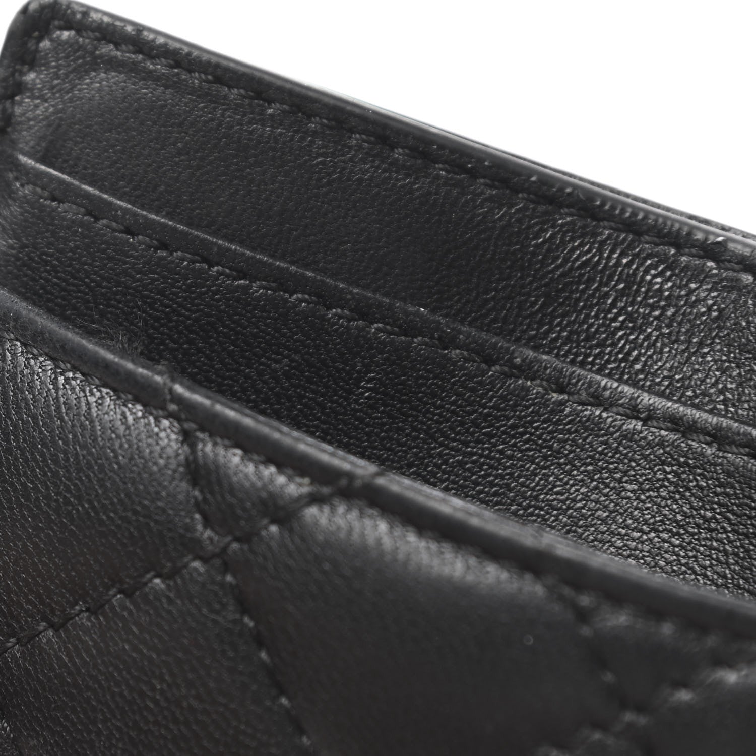 Versace Calfskin Quilted Medusa Card Holder Black 7 of 8