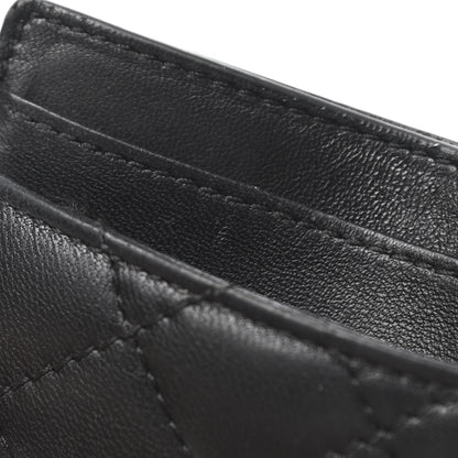 Versace Calfskin Quilted Medusa Card Holder Black 7 of 8