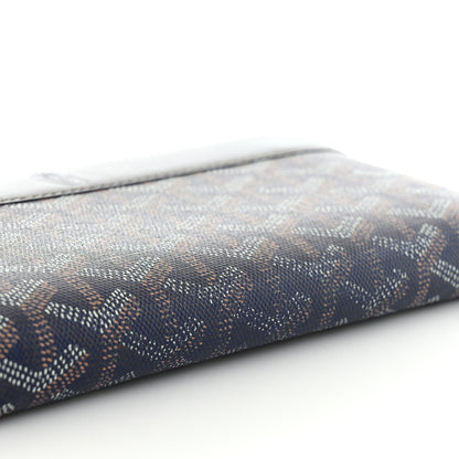 Goyard Goyardine Matignon Zip Around GM Wallet Navy 9 of 10
