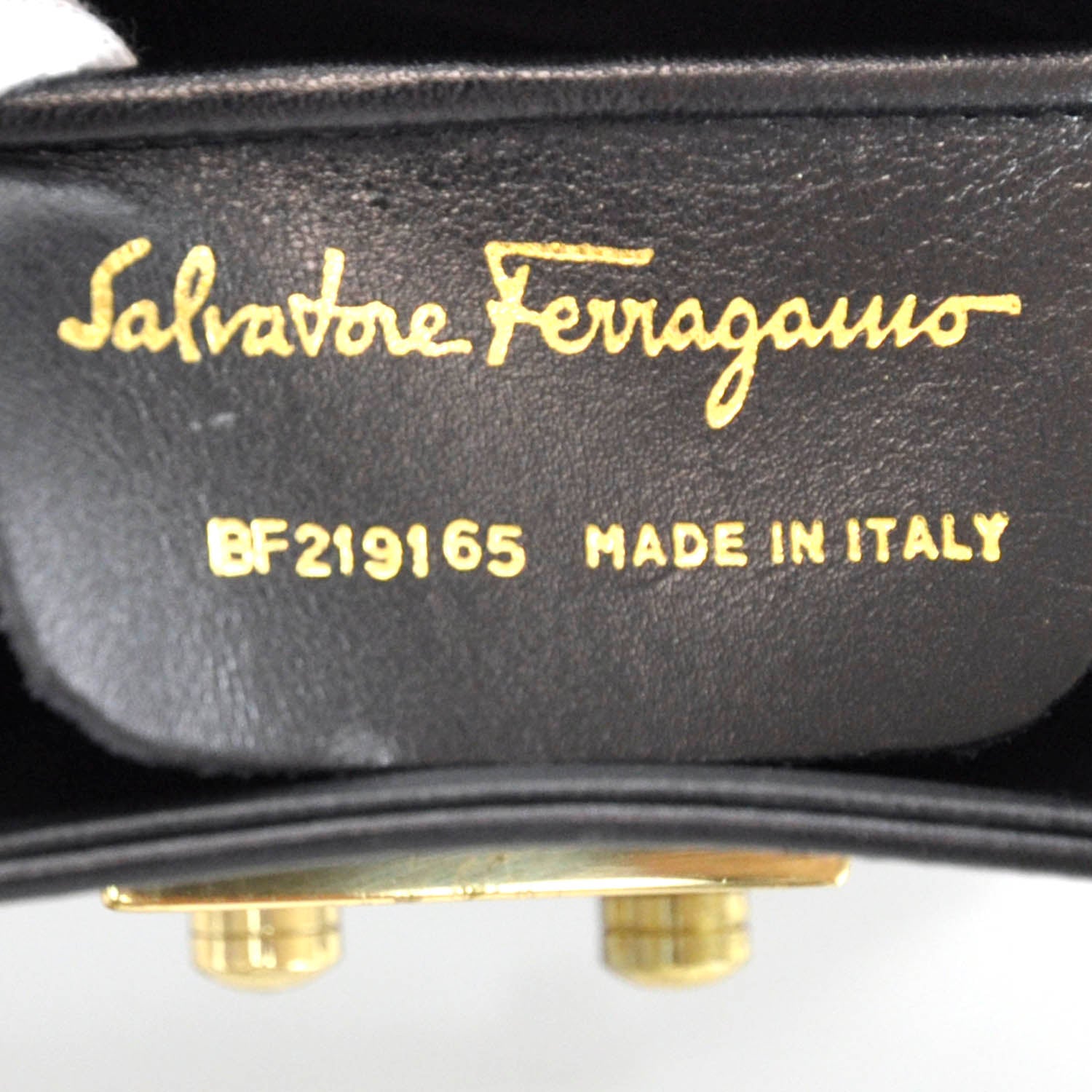 FASHIONPHILE SALVATOREFERRAGAMOVintageLeatherShoulderBagBlack 7 of 8