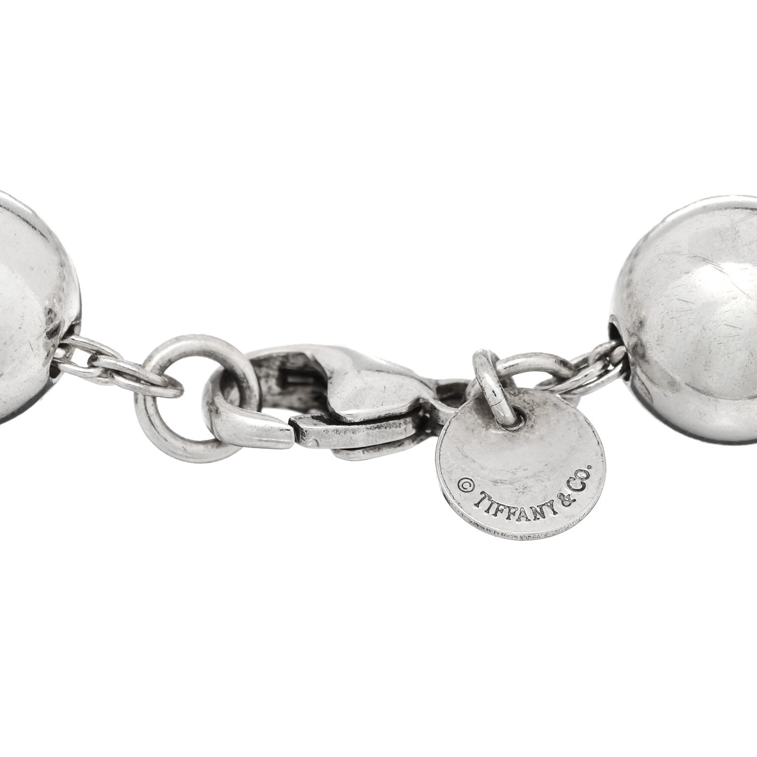 Tiffany Sterling Silver 10mm Hardwear Ball Bracelet 3 of 3