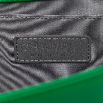 Chanel Metallic Calfskin Quilted Medium Boy Flap Green 6 of 9