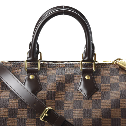 Louis Vuitton Damier Ebene Speedy Bandouliere 25 8 of 8