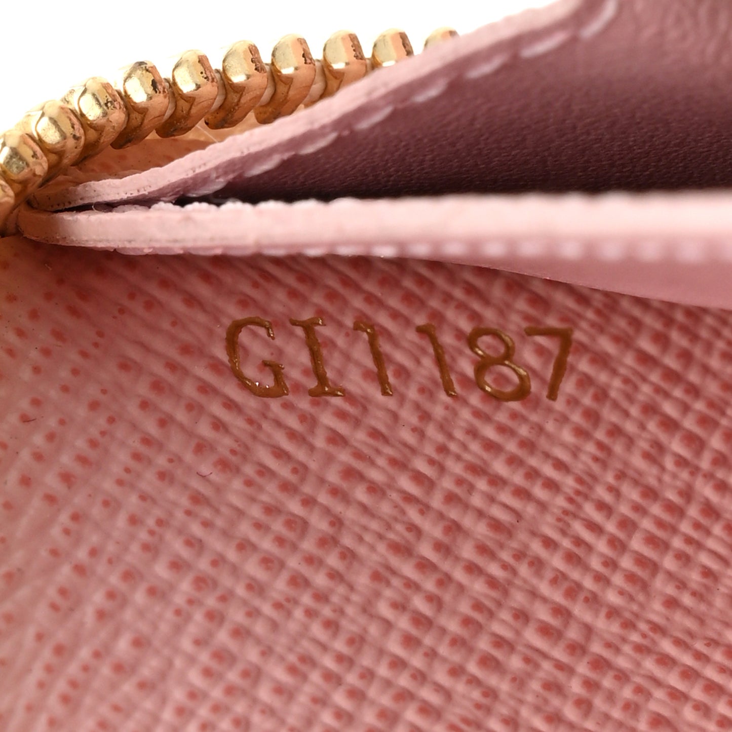 Damier Azur Clemence Wallet Rose Ballerine