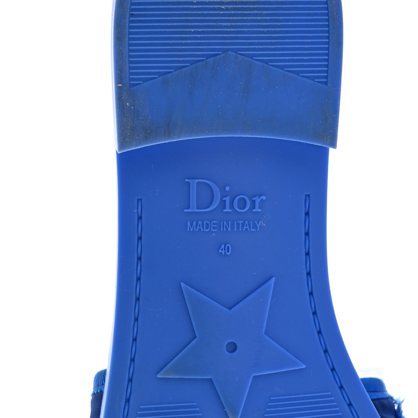 Technical Stretch Fabric Camouflage Dio(r)evolution Slide Sandals 40 Deep Blue