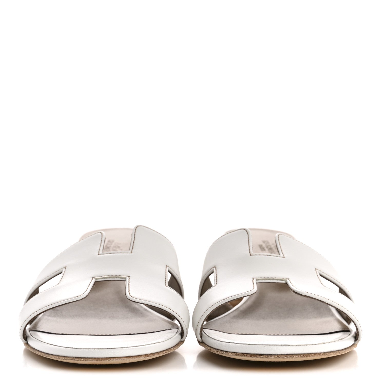 Hermes Calfskin Oasis Sandals 39.5 White 3 of 10