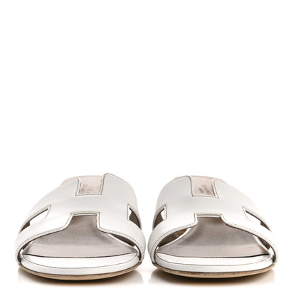 Hermes Calfskin Oasis Sandals 39.5 White 3 of 10
