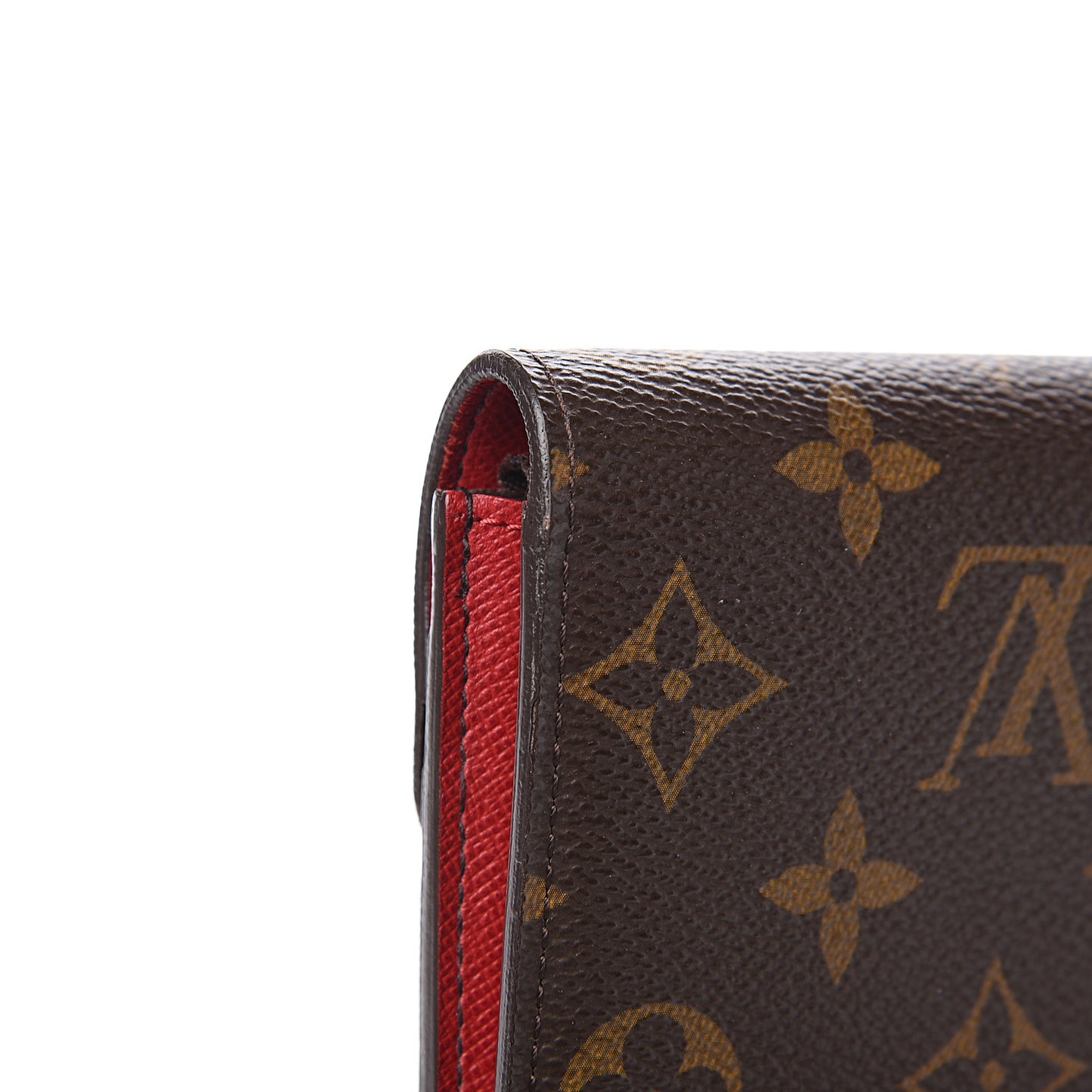 Monogram Emilie Wallet Red