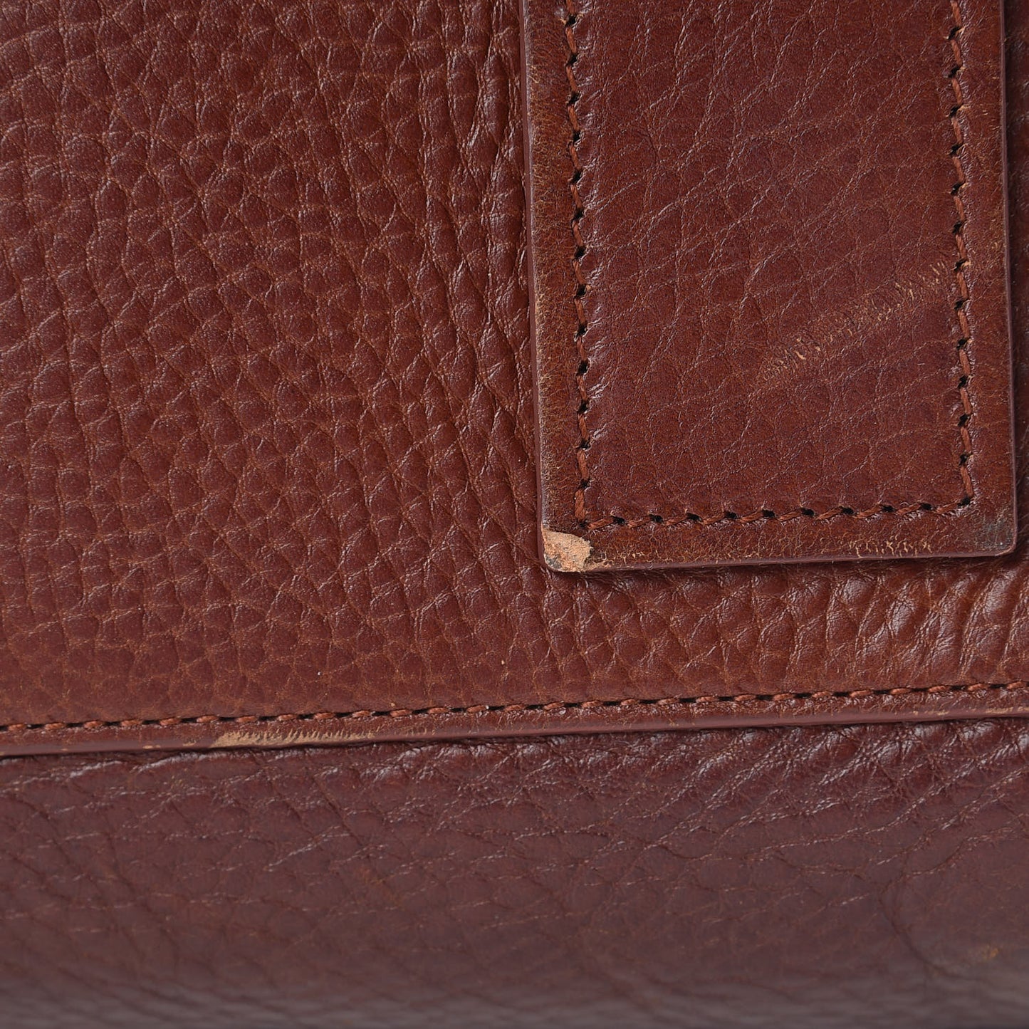 Grained Calfskin Medium Supple Sac De Jour Dark Brown