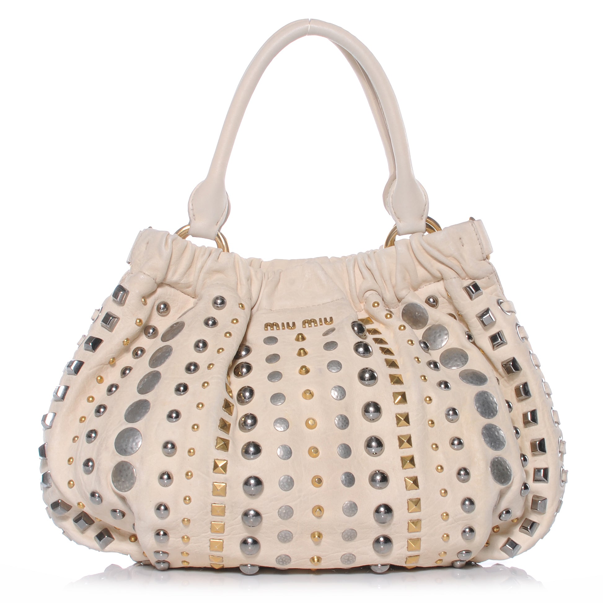 Miu Miu Nappa Studded Monk 1 of 8