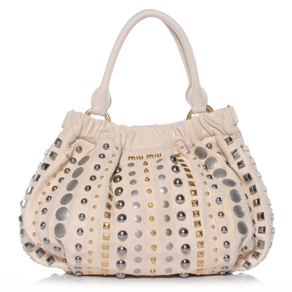 Miu Miu Nappa Studded Monk 1 of 8