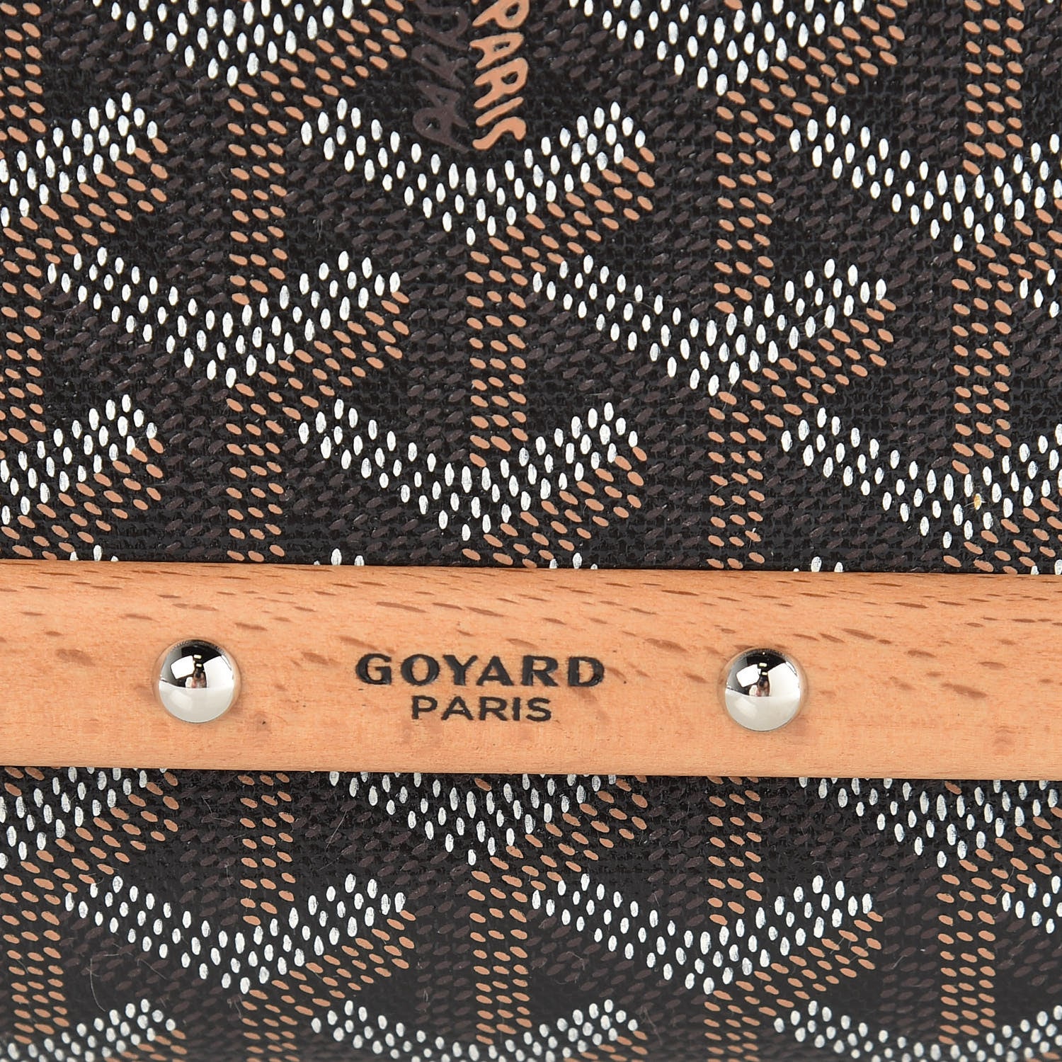 Goyard Goyardine Monte Carlo Bois Clutch With Strap Black 7 of 10