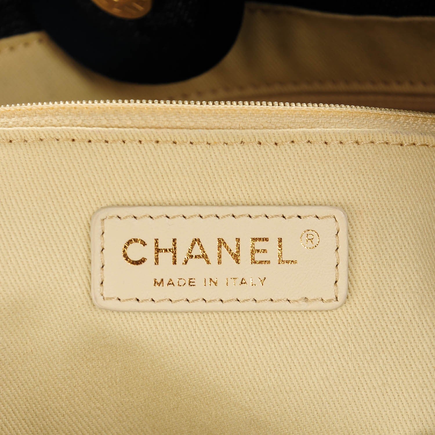 Chanel Canvas Small Deauville Tote Dark Blue 6 of 8