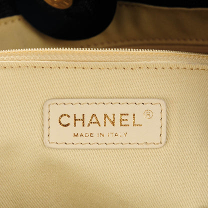 Chanel Canvas Small Deauville Tote Dark Blue 6 of 8