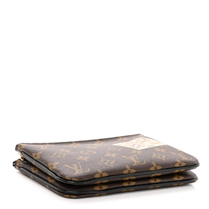 Louis Vuitton Monogram World Tour Double Zip Pochette 4 of 10