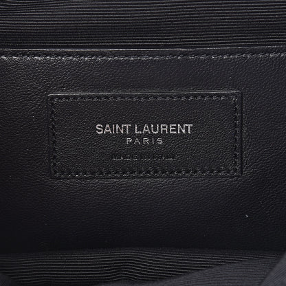 Saint Laurent Pony Hair Calfskin Monogram Leopard Print Medium Punk Chain Bag Blue 7 of 16