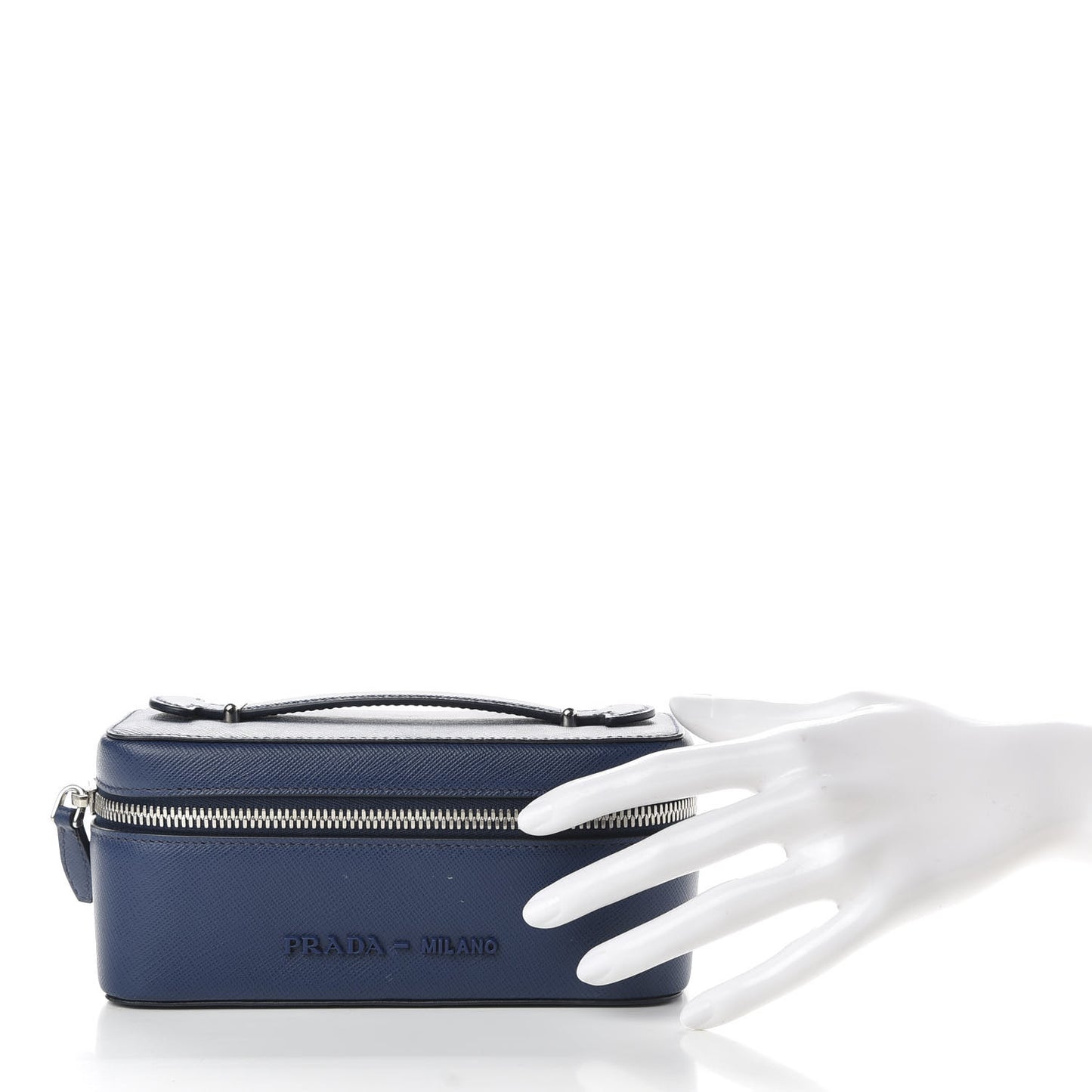 Saffiano Beauty Small Pouch Bluette Astrale