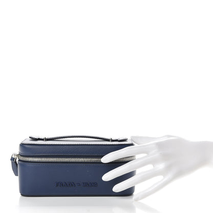 Prada Saffiano Beauty Small Pouch Bluette Astrale 2 of 10
