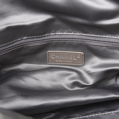 Chanel Distressed Lambskin Large Lady Braid Satchel Dark Grey 7 of 8