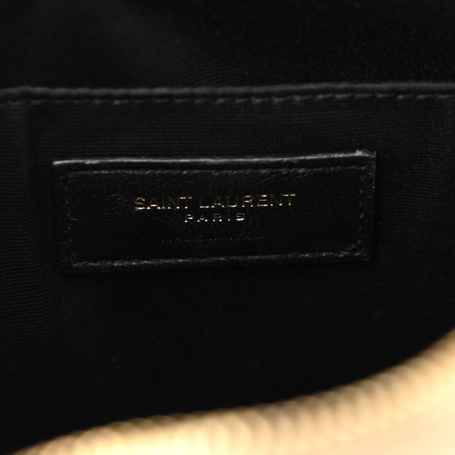 Saint Laurent Calfskin Matelasse Monogram Lou Camera Bag Dark Beige 6 of 10