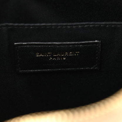 Saint Laurent Calfskin Matelasse Monogram Lou Camera Bag Dark Beige 6 of 10