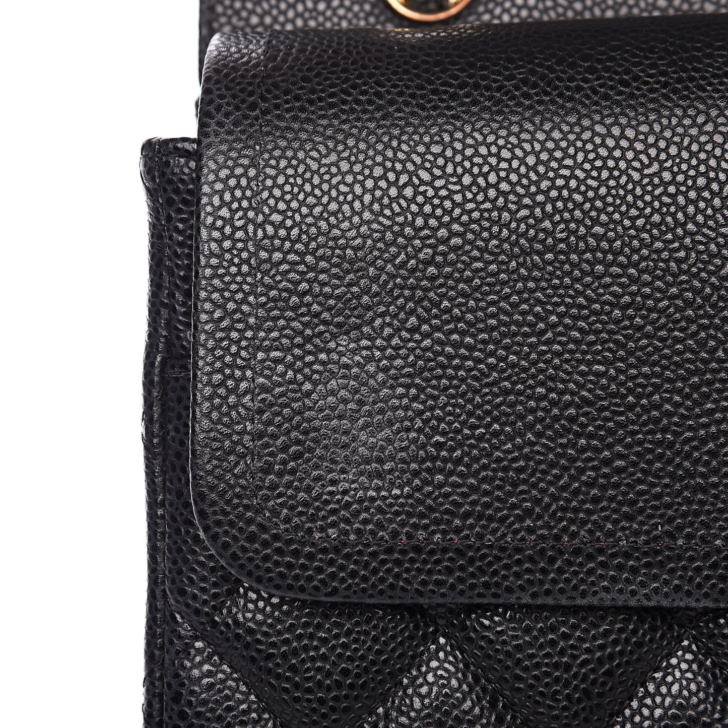 Caviar Quilted Maxi Double Flap Black