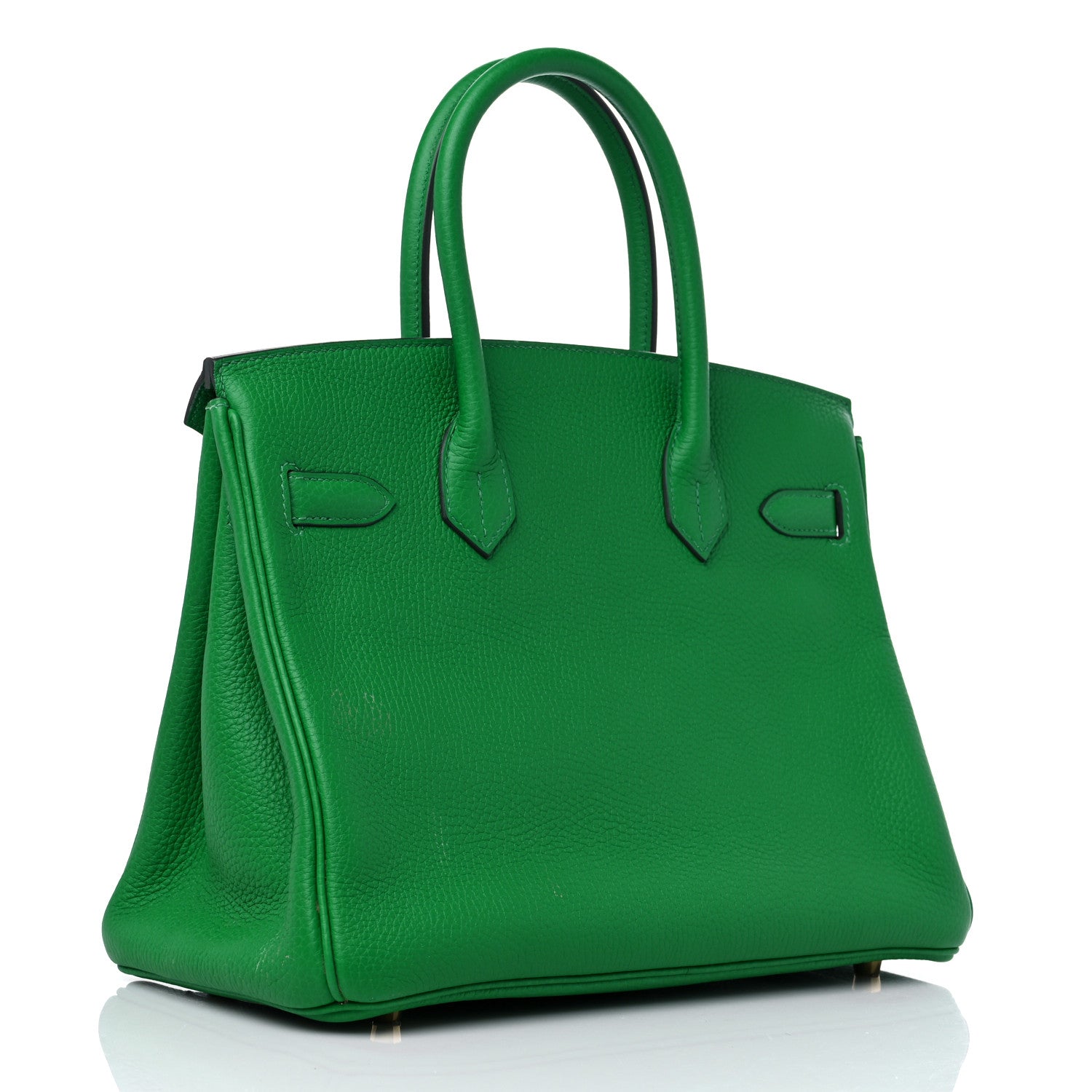 Hermes Taurillon Clemence Birkin 30 Bamboo 3 of 13