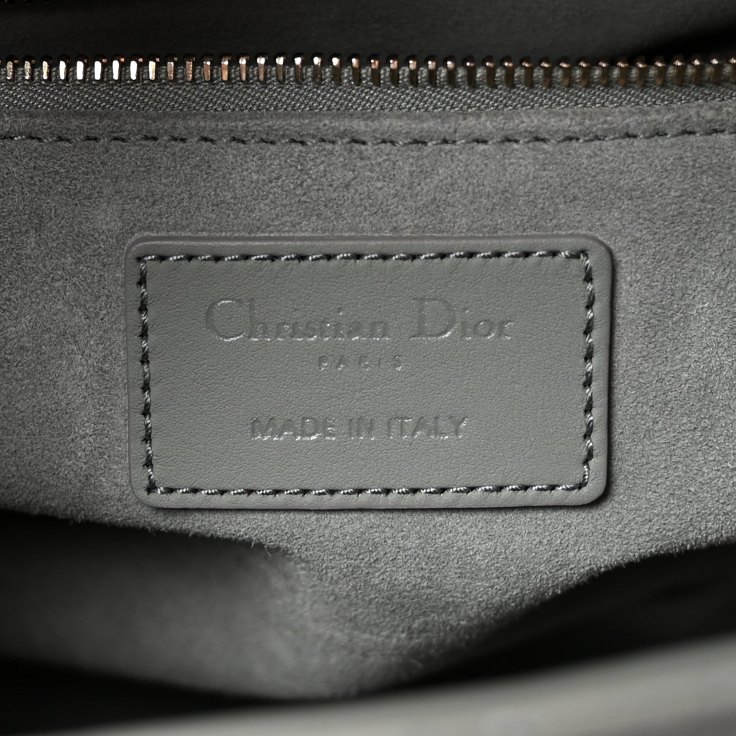 Christian Dior Ultra Matte Calfskin Cannage Medium Lady Dior Grey Stone 6 of 9