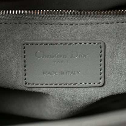 Christian Dior Ultra Matte Calfskin Cannage Medium Lady Dior Grey Stone 6 of 9