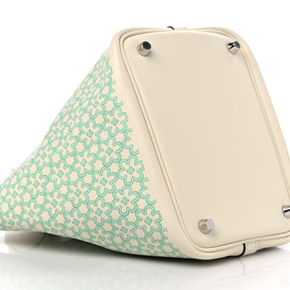 Hermes Swift Lucky Daisy Picotin Lock 18 PM Nata Vert 8 of 10