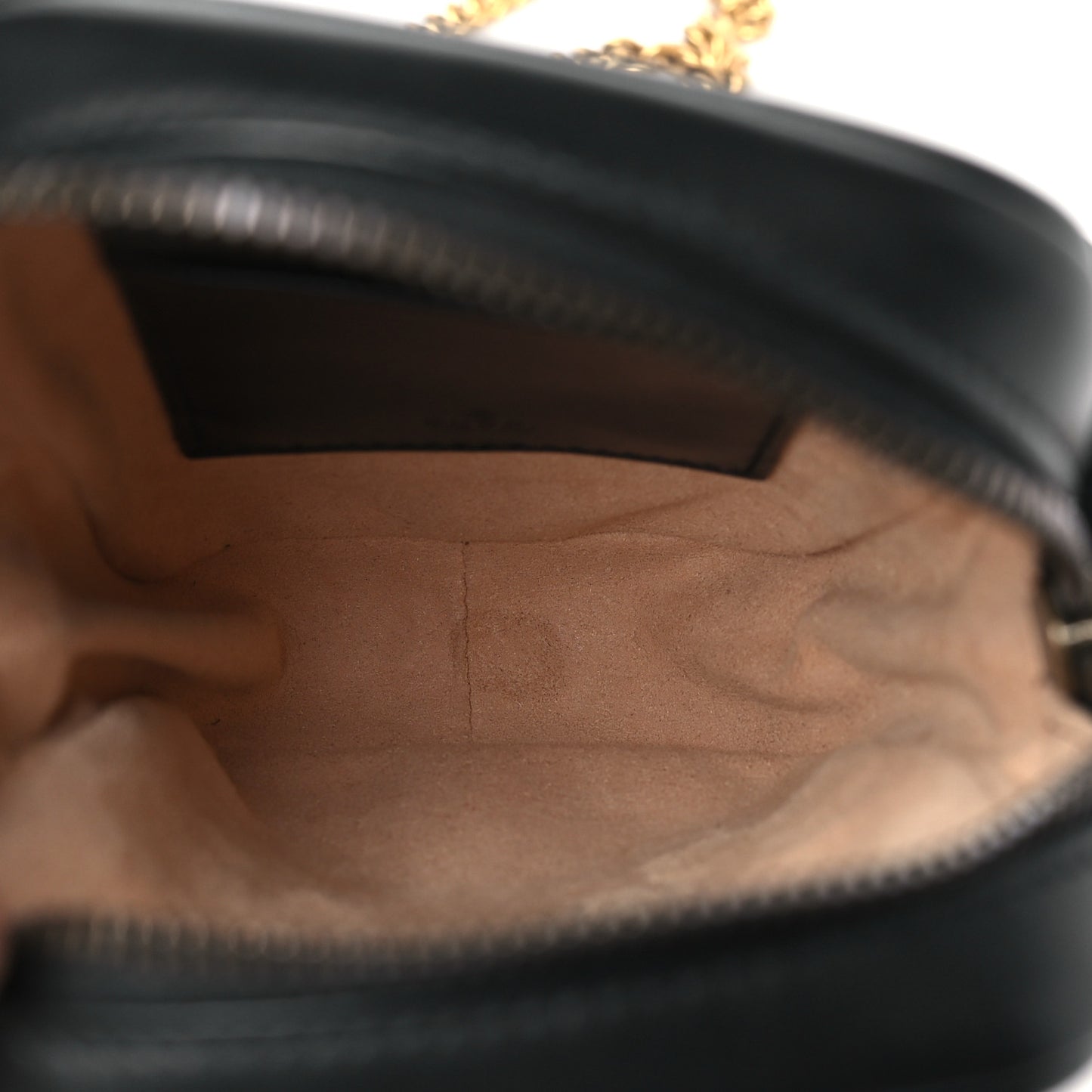 Calfskin Matelasse Mini GG Marmont Crossbody Bag Black