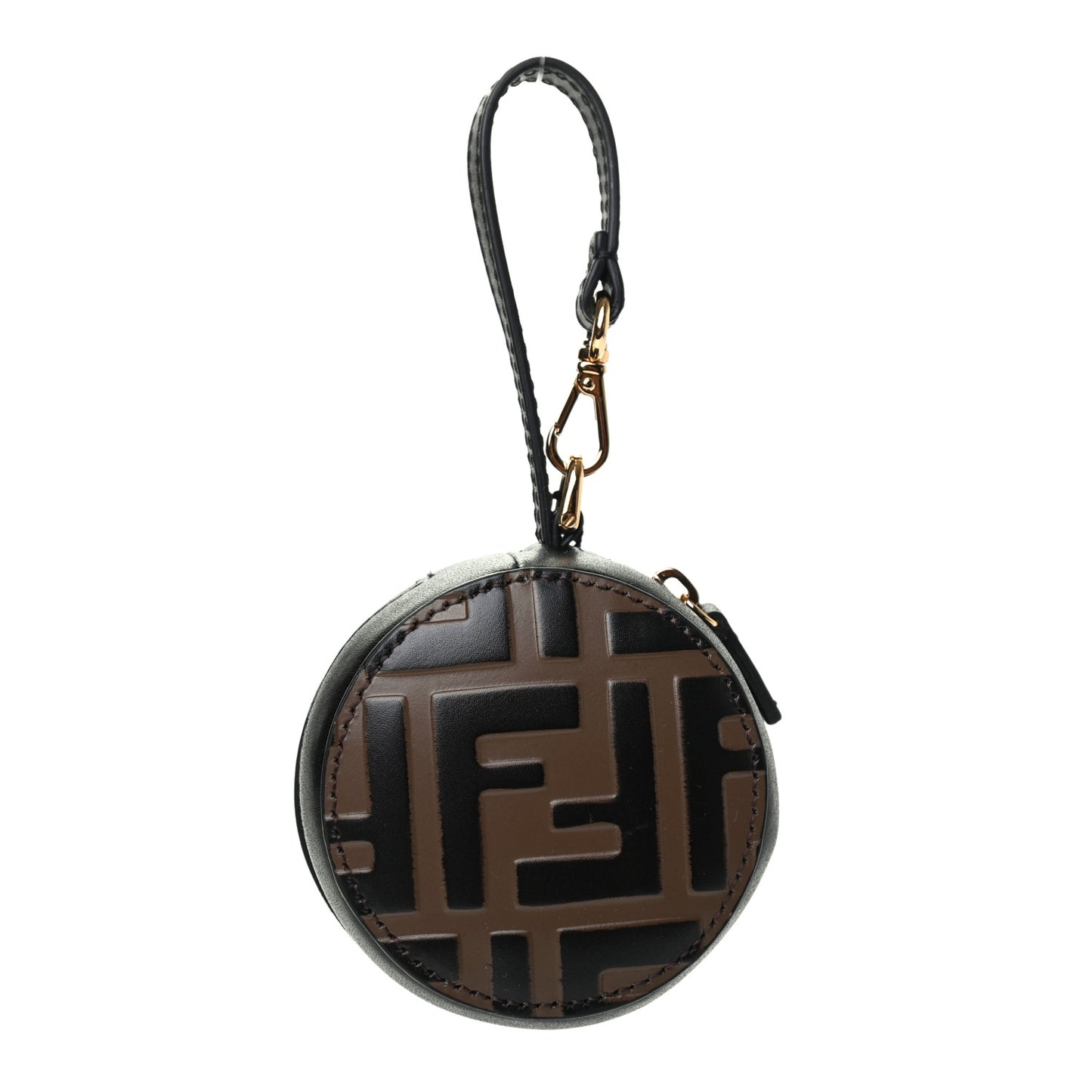 Calfskin FF 1974 Embossed Help Bag Maya Black