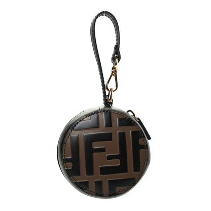 Fendi Calfskin FF 1974 Embossed Help Bag Maya Black 1 of 4