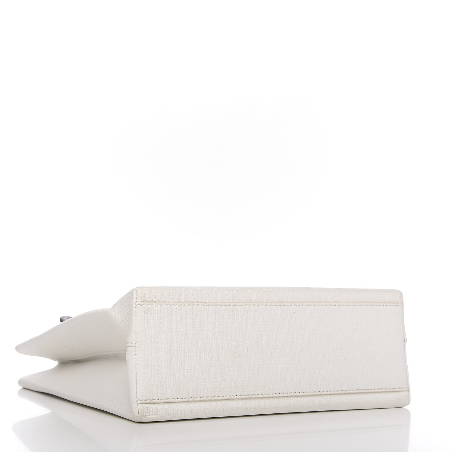 Balenciaga Calfskin Small Logo North South Shopping Tote White 4 of 10