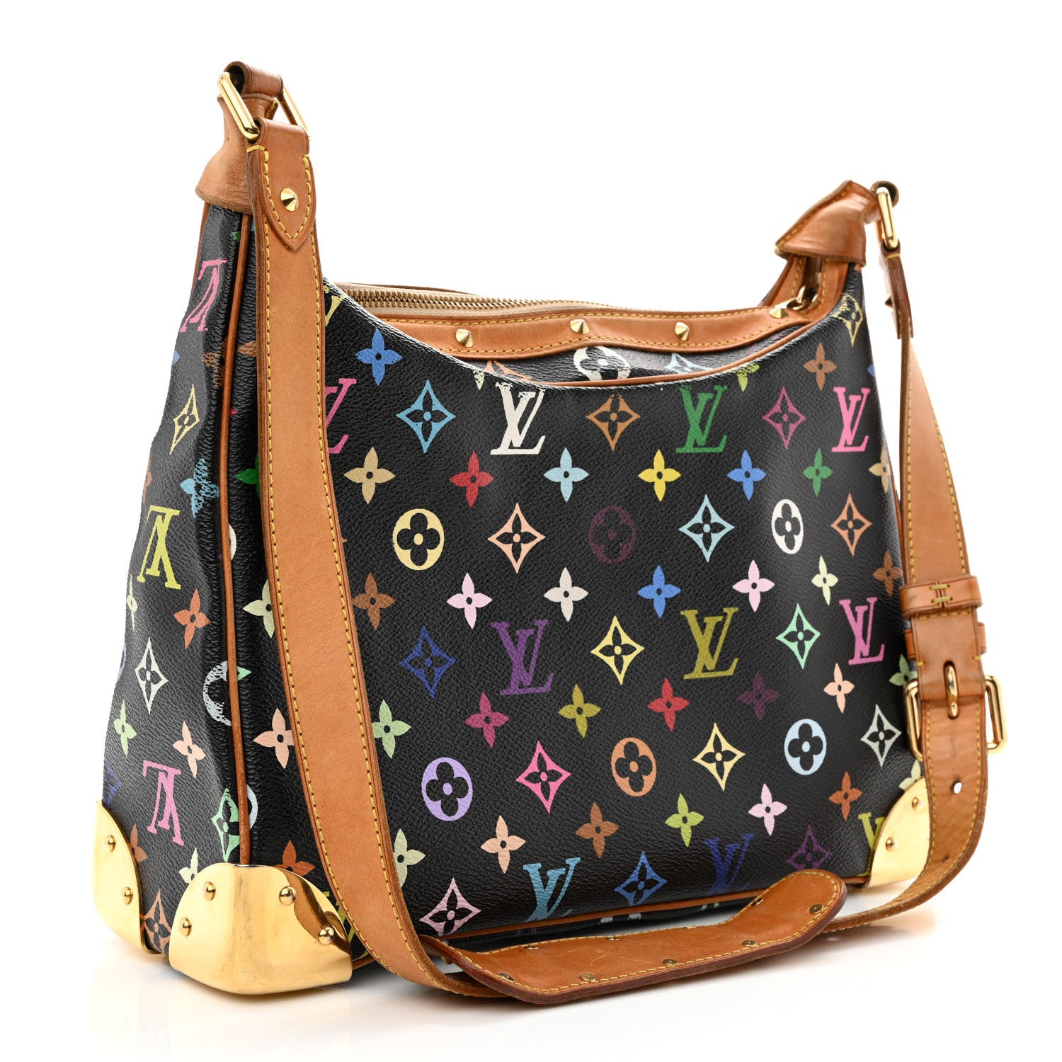 Louis Vuitton Monogram Multicolor Boulogne Black 3 of 10