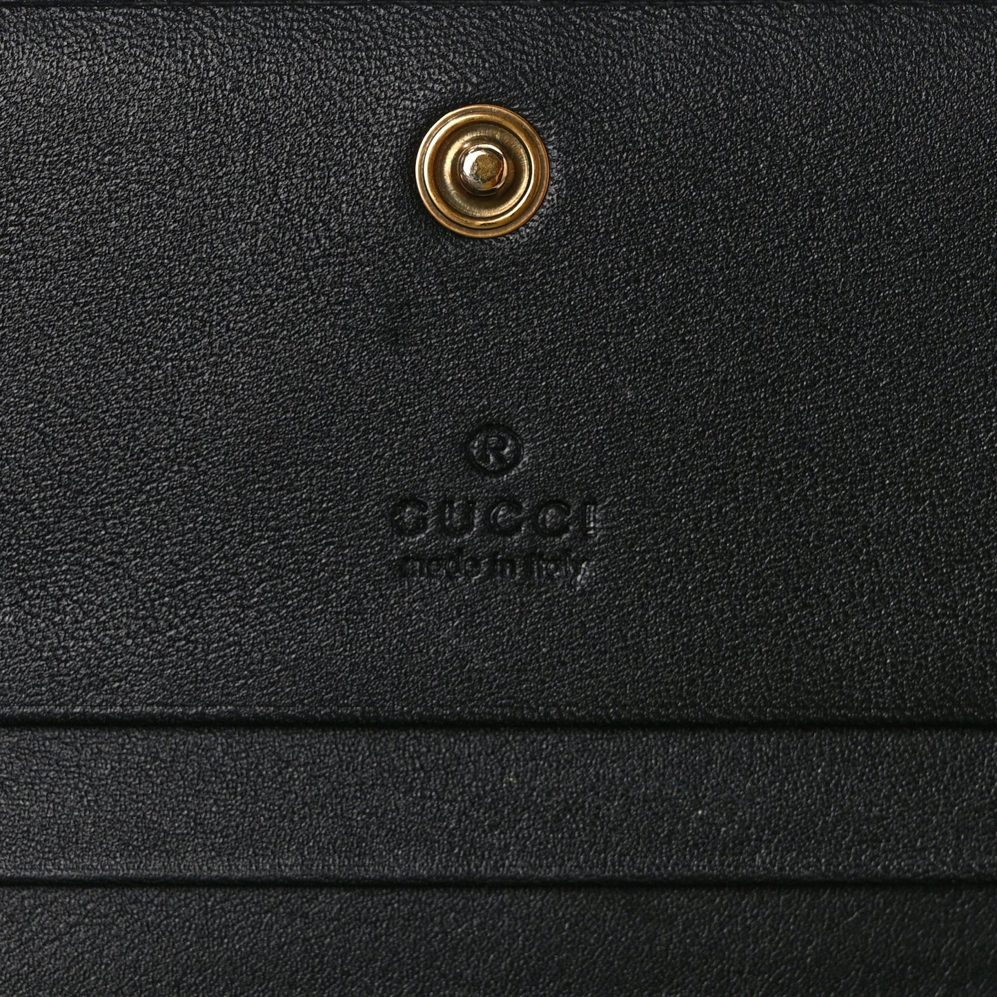 Calfskin Matelasse GG Marmont Card Case Wallet Black