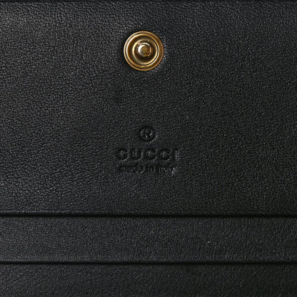 Gucci Calfskin Matelasse GG Marmont Card Case Wallet Black 7 of 11