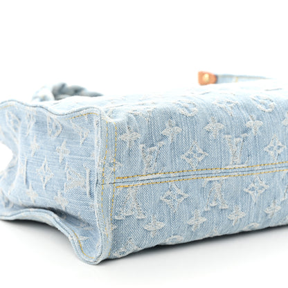 Louis Vuitton Monogram Washed Denim Let Go PM Sky Blue 8 of 10