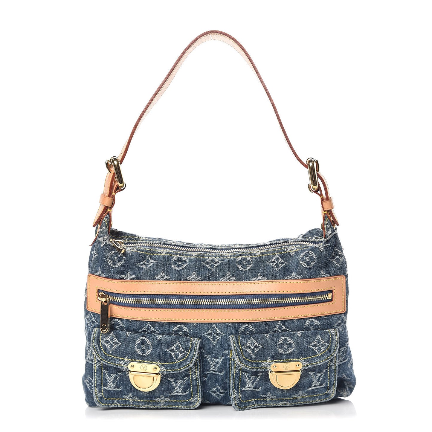 Monogram Denim Baggy PM Blue