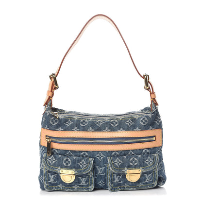 Louis Vuitton Monogram Denim Baggy PM Blue 1 of 9