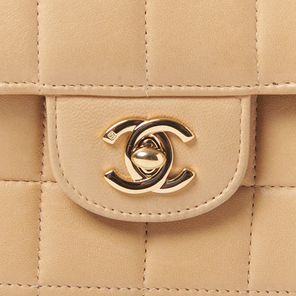 Chanel Lambskin East West Chocolate Bar Flap Beige 7 of 9