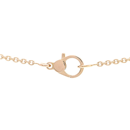 Hermes 18K Rose Gold Diamond Finesse Pendant Necklace 5 of 6