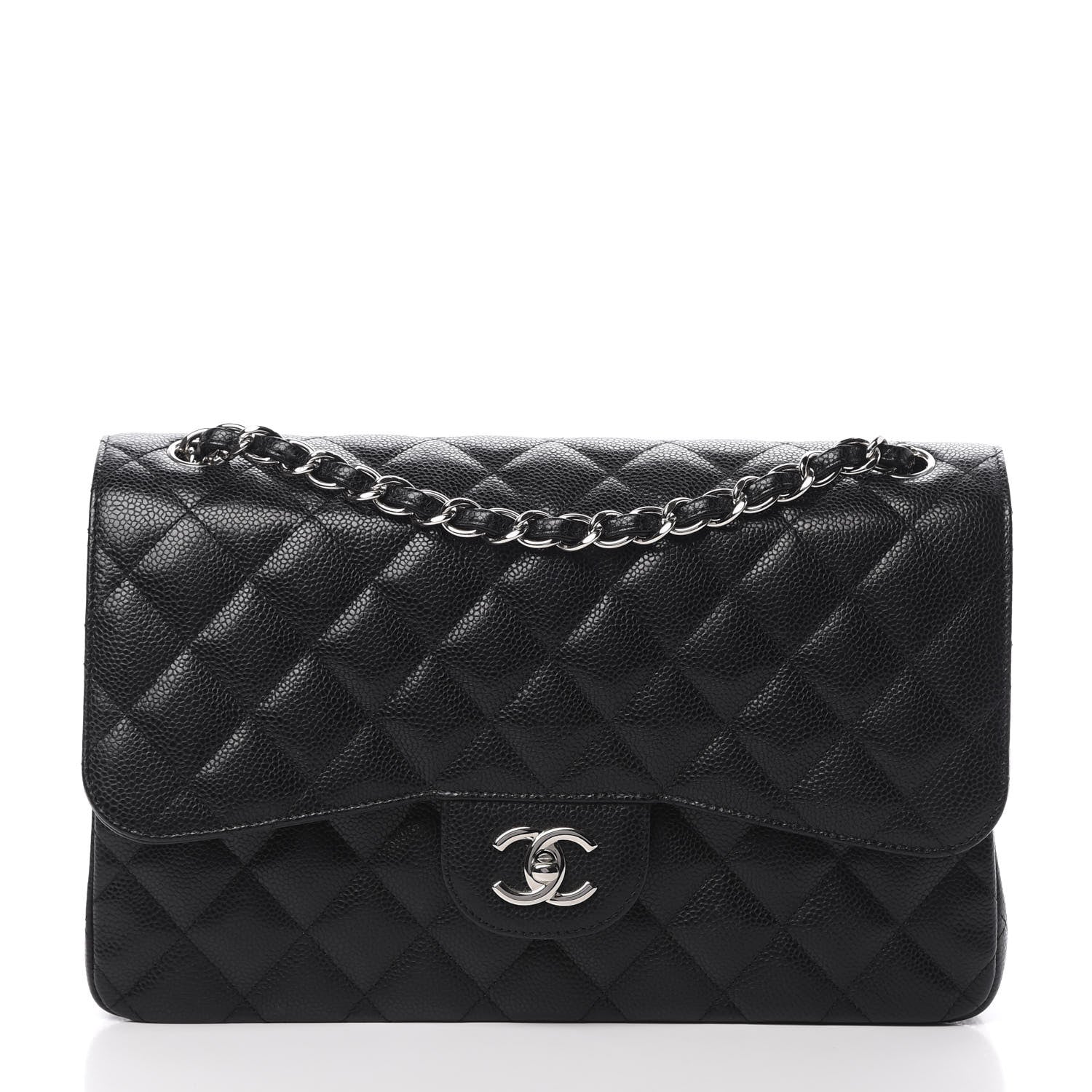 Chanel Caviar Quilted Jumbo Double Flap Black 1 of 11