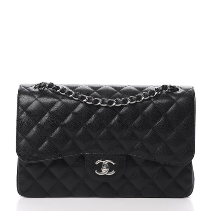 Chanel Caviar Quilted Jumbo Double Flap Black 1 of 11
