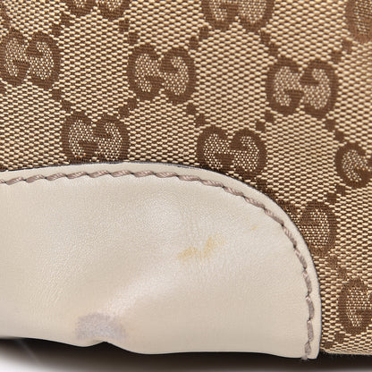 Gucci Monogram Margaux Calfskin Medium Sukey Top Handle Bag Beige Ebony Mystic White 12 of 12