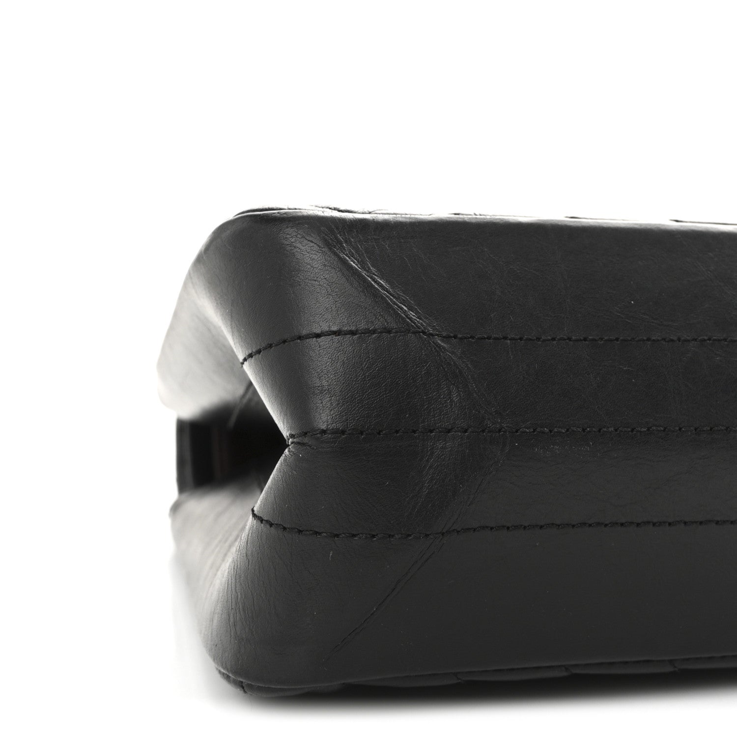 Chanel Aged Calfskin Chevron Quilted 2.55 Reissue 226 Flap Black 9 of 10