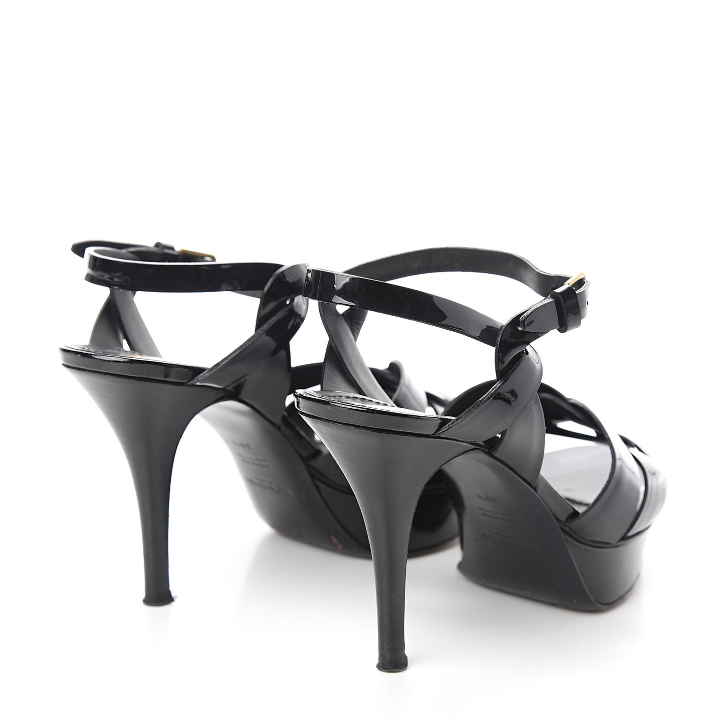 Patent Tribute 75 Platform Sandals 38.5 Black